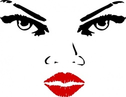 Woman Eyes clip art