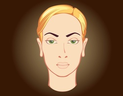 Cartoon - Woman Face 