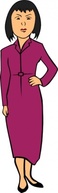 Business - Woman Fashion 02 clip art 