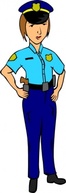 Human - Woman Police clip art 