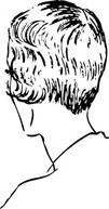 Human - Woman S Bob Haircut Rear clip art 