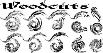 Woodcuts free vector Preview