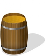 Wooden Barrel clip art 