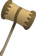 Wooden Mallot clip art Preview