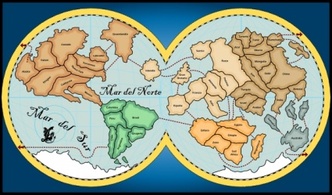 Objects - World Map clip art 