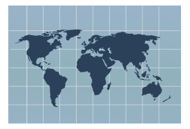 World Map With Grid 