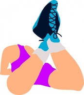 Wrestler Laying Down clip art