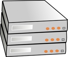 Technology - X86 Rack Servers clip art 