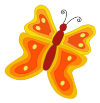 Animals - Yellow and orange butterfly 