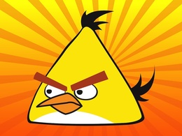 Cartoon - Yellow Angry Bird 