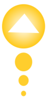 Shapes - Yellow arrow set 