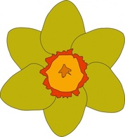 Yellow Flower clip art