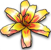 Nature - Yellow Flower clip art 