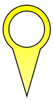 Maps - Yellow Map Pin 