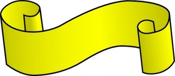 Yellow-scroll clip art 