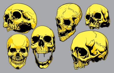 Miscellaneous - Yellow Skulls 