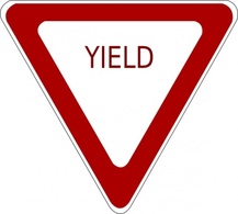 Yield Sign clip art