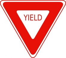 Signs & Symbols - Yield Sign clip art 