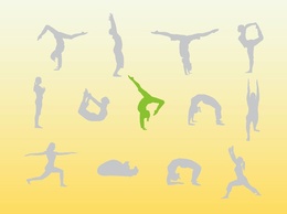 Yoga People Silhouettes Preview