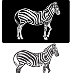 Animals - Zebra Vector Image 