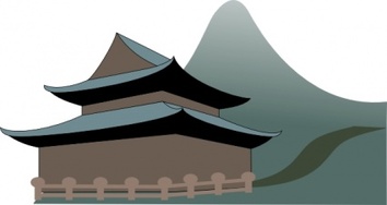 Zen Temple clip art 