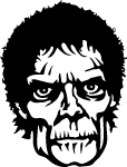 Zombie Face Free Vector 