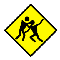 Buildings - Zombie Warning Road Sign 